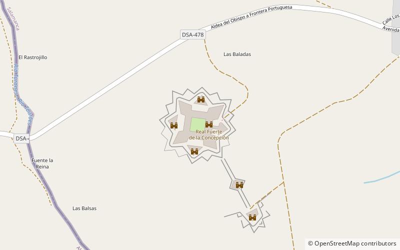 Royal Fortress of the Concepcion location map