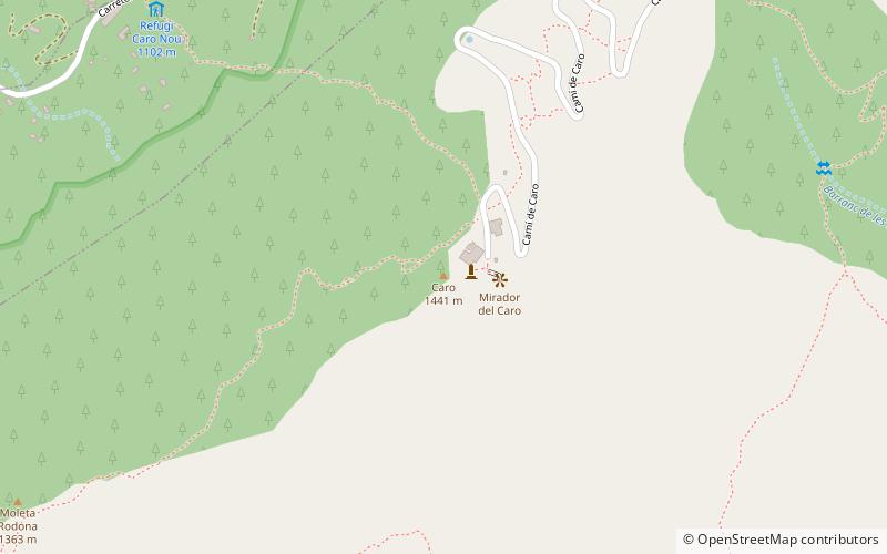 Monte Caro location map