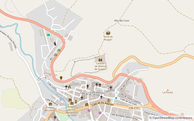 Castillo de Molina de Aragón location map