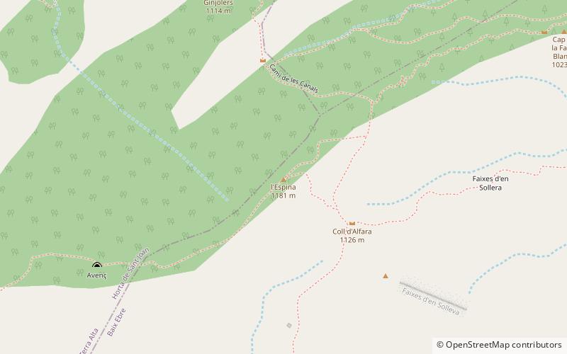 Serra de l'Espina location map