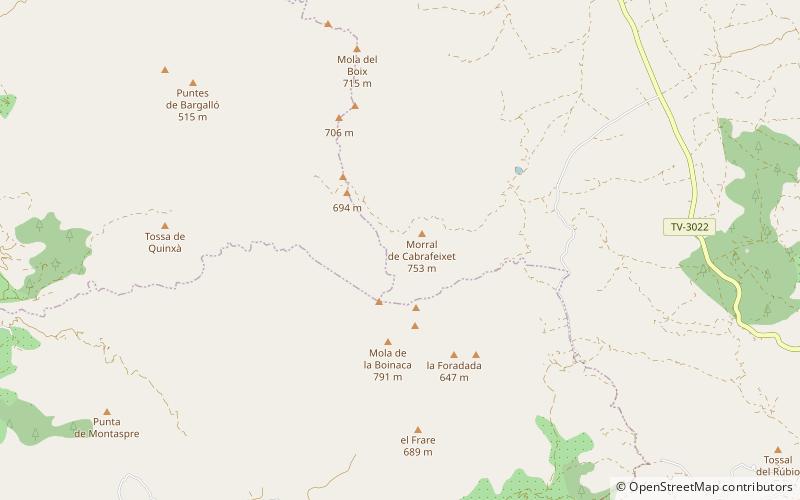 Morral de Cabrafeixet location map