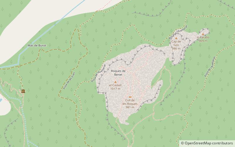 Roques de Benet location map
