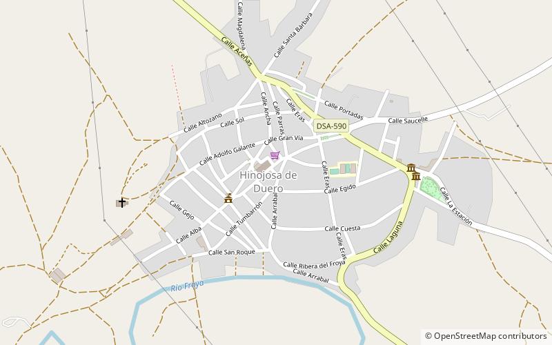 Hinojosa de Duero location map