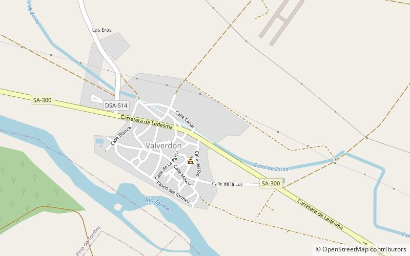 Valverdón location map
