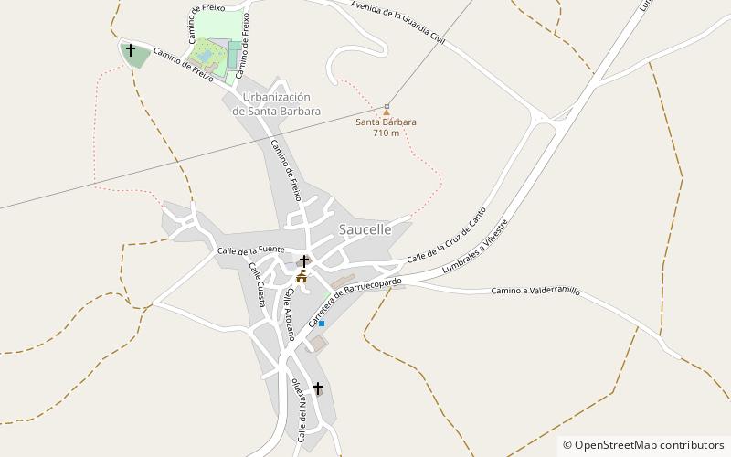 Saucelle location map