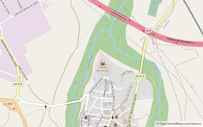 Castillo de Arévalo location map