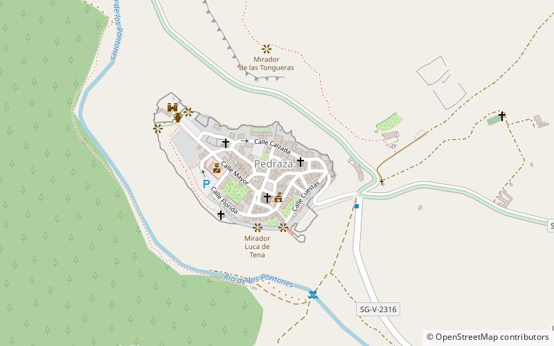 Pedraza location map