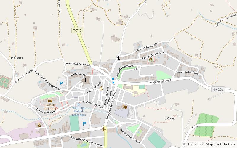 montsant falset location map
