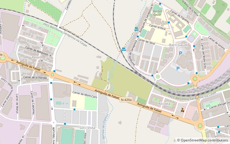 estadi municipal de reus location map
