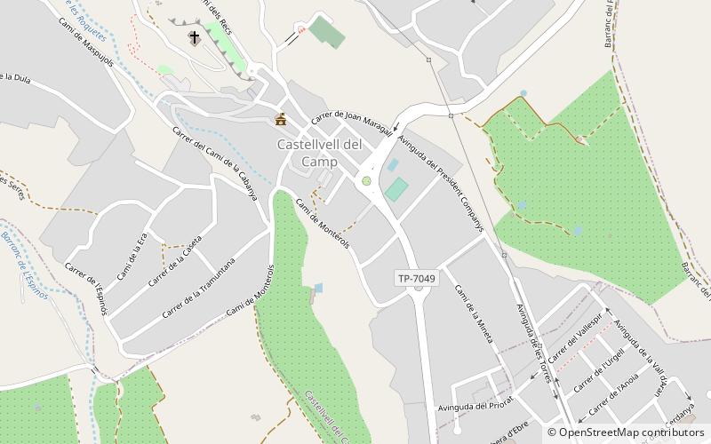 Castellvell location map