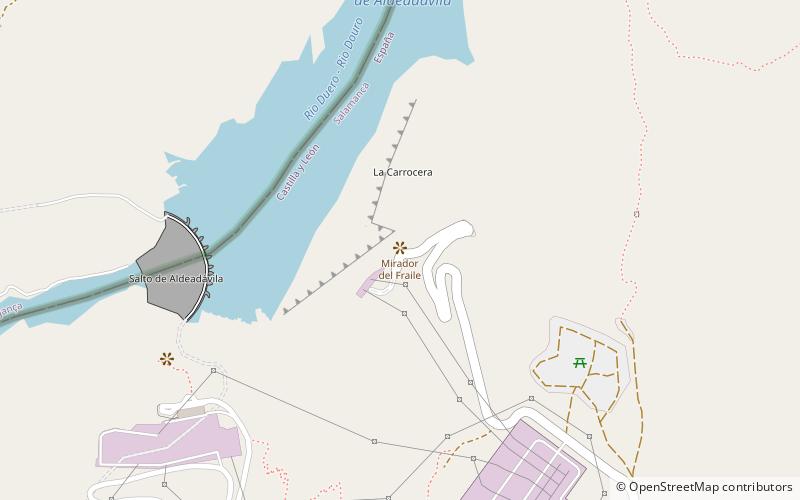 mirador del fraile aldeadavila de la ribera location map