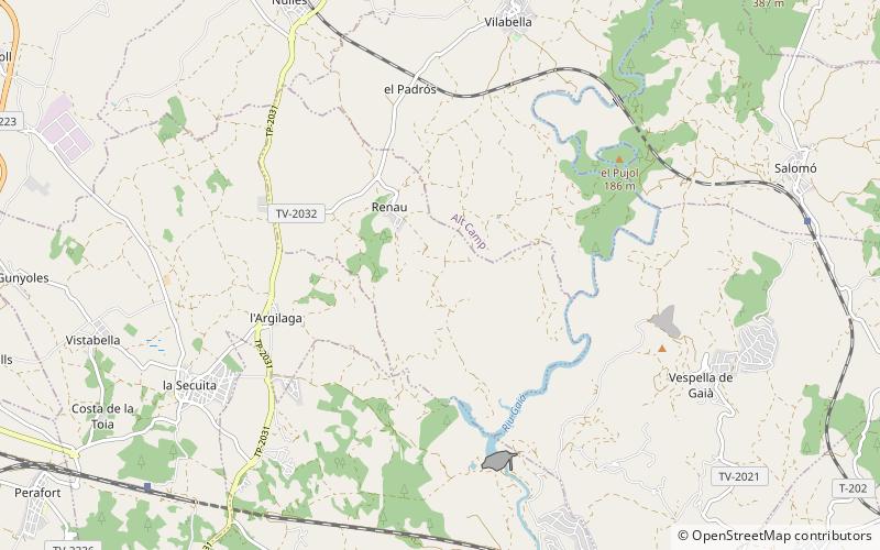 Renau location map