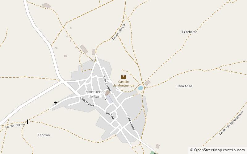 Castillo de Montuenga location map