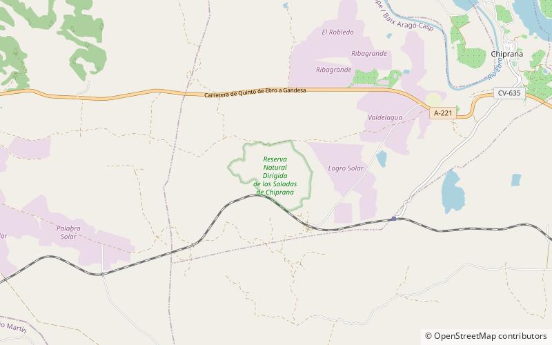 Reserva Natural Dirigida de las Saladas de Chiprana location map