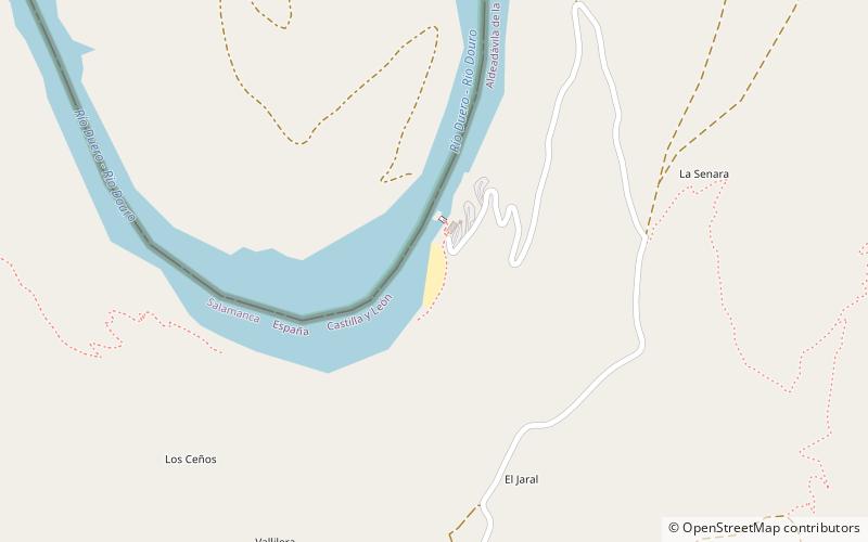 playa del rostro aldeadavila de la ribera location map