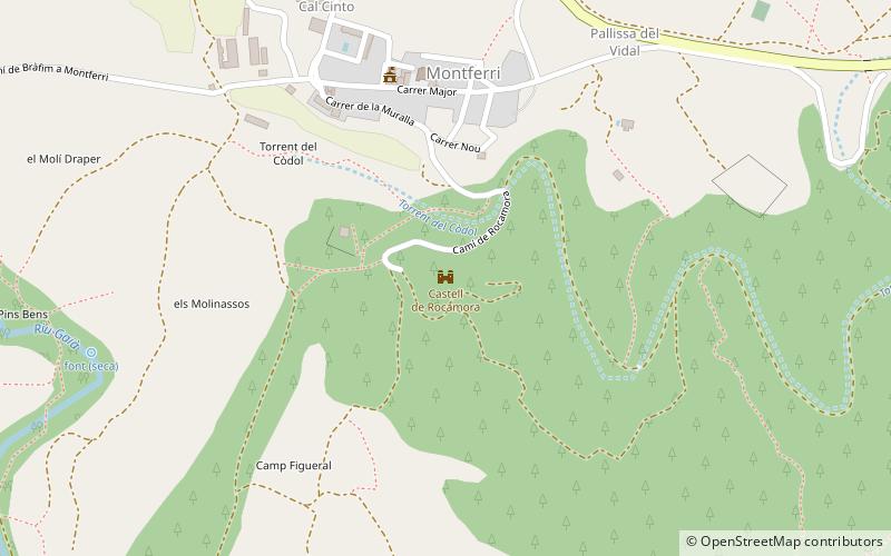 Castell de Rocamora location map