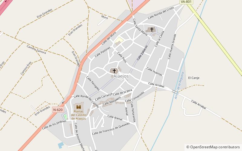 Alaejos location map