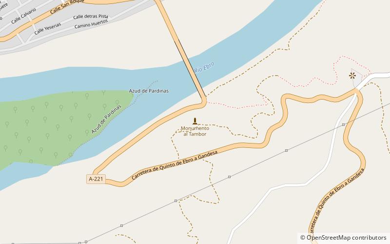 monumento al tambor sastago location map