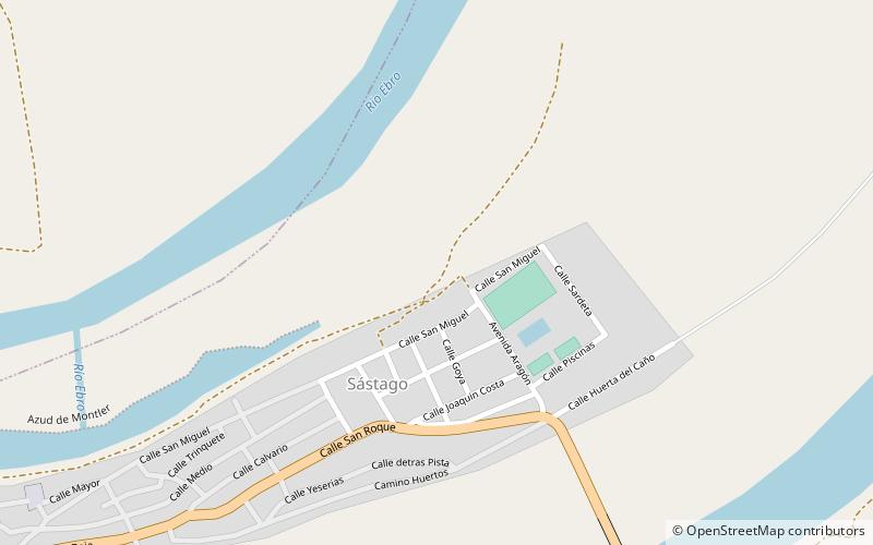 molino montler sastago location map