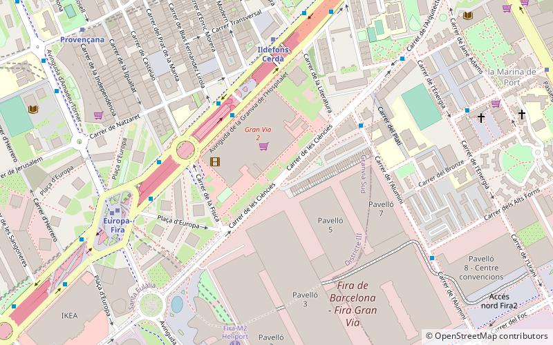 Granvia l'Hospitalet location map