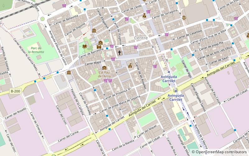 mercat del centre barcelona location map