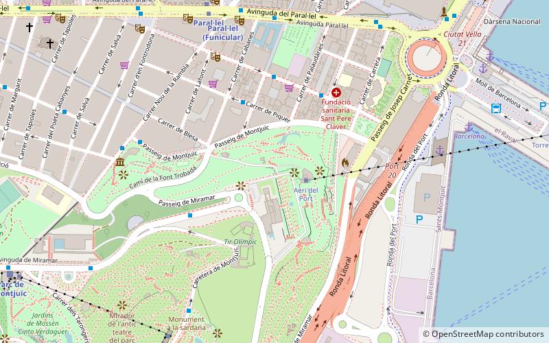 Parc del Mirador del Poble Sec location map