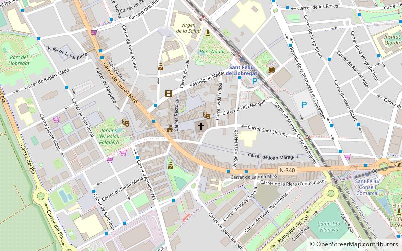 Sant Feliu de Llobregat Cathedral location map