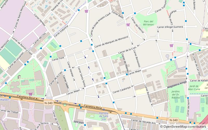 San Justo Desvern location map