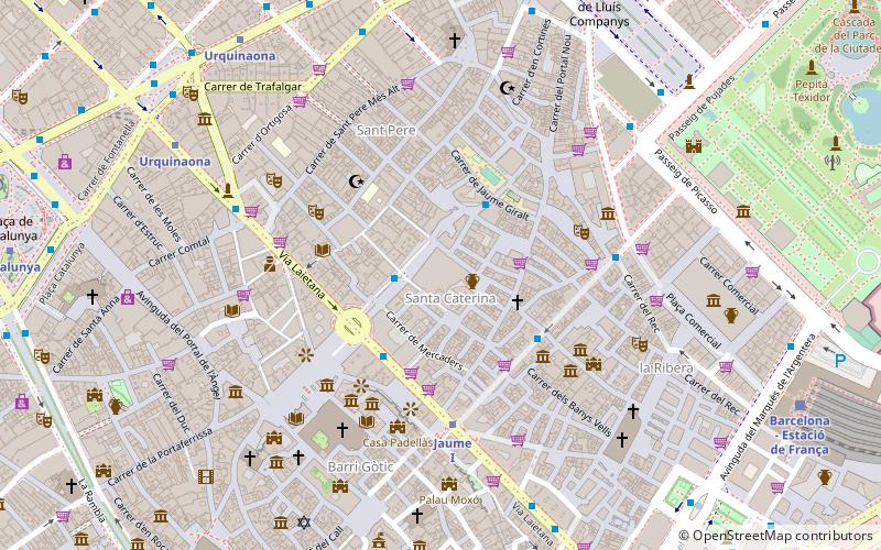mercat de santa caterina barcelona location map