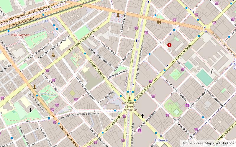 Les Corts location map