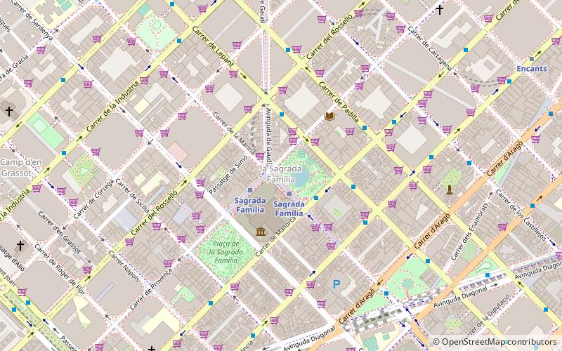 Sagrada Família location map