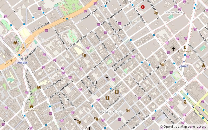 Castellers de Gràcia location map