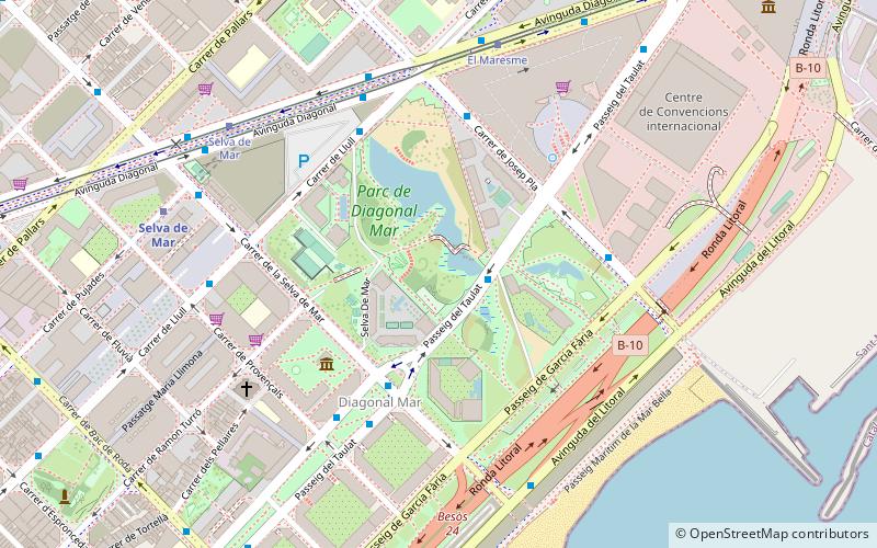 Parc Diagonal Mar location map