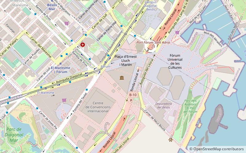El Museu Blau location map