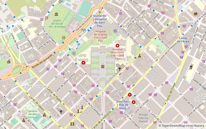 Hôpital de Sant Pau location map