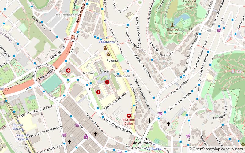 Vallcarca location map