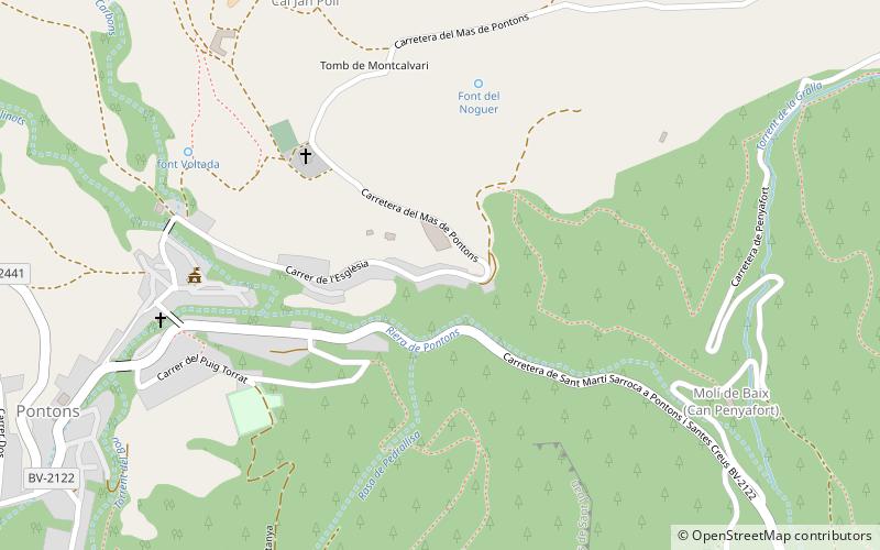 Pontons location map
