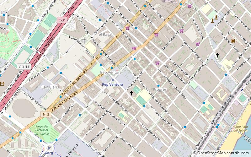 Pavelló Club Joventut Badalona location map