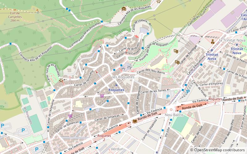 Les Roquetes location map