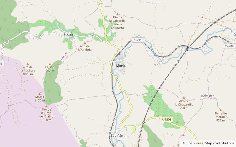 Morés location map