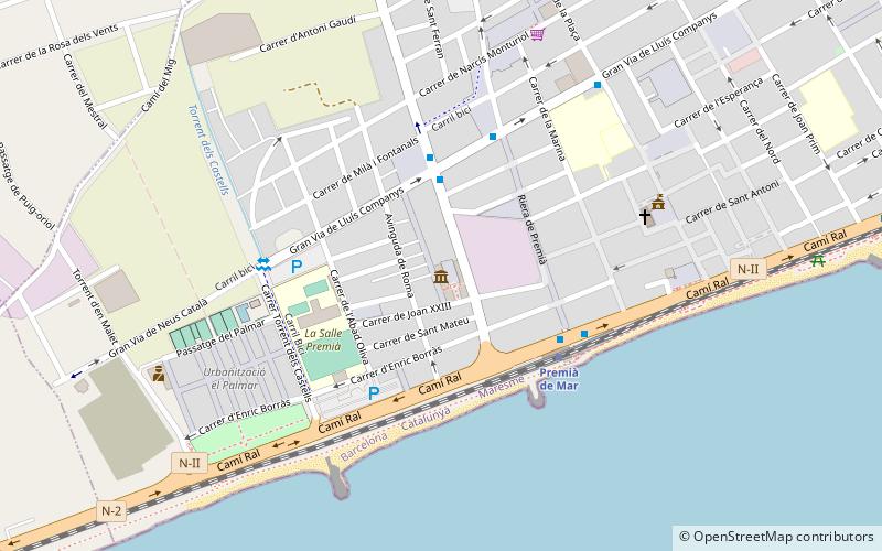 Premià de Mar Textile Printing Museum location map