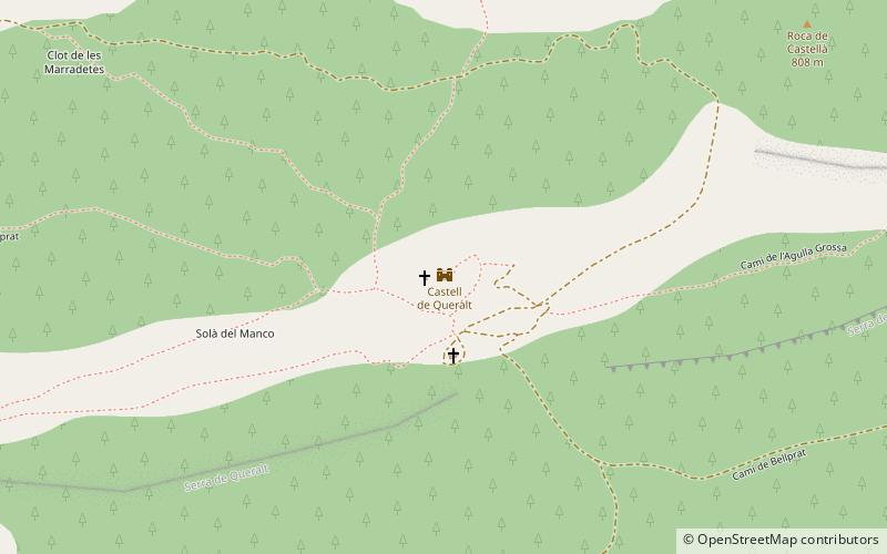 Castillo de Queralt location map