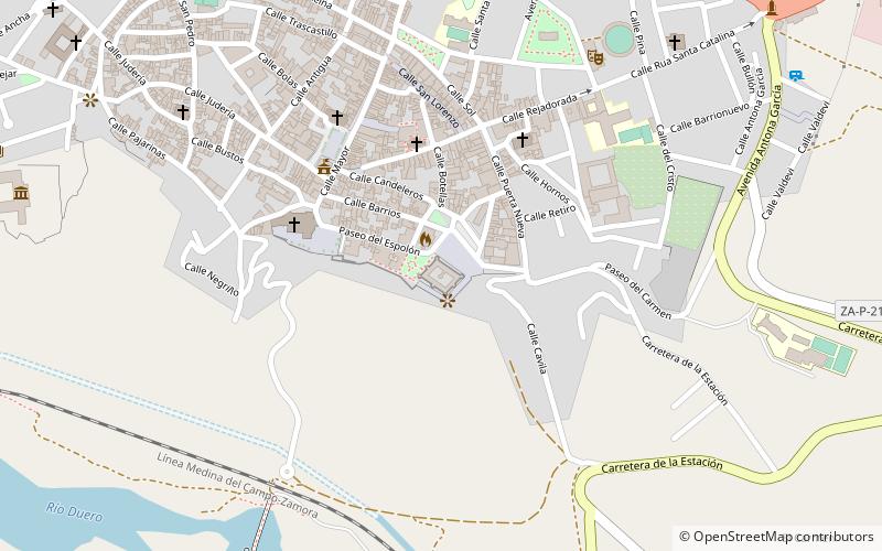 Alcázar location map