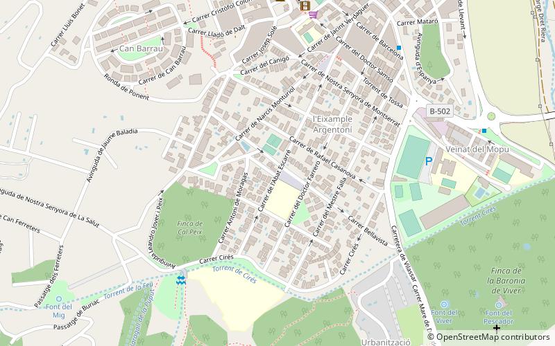 Argentona location map