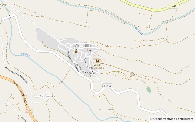 Castell de Ciutadilla location map