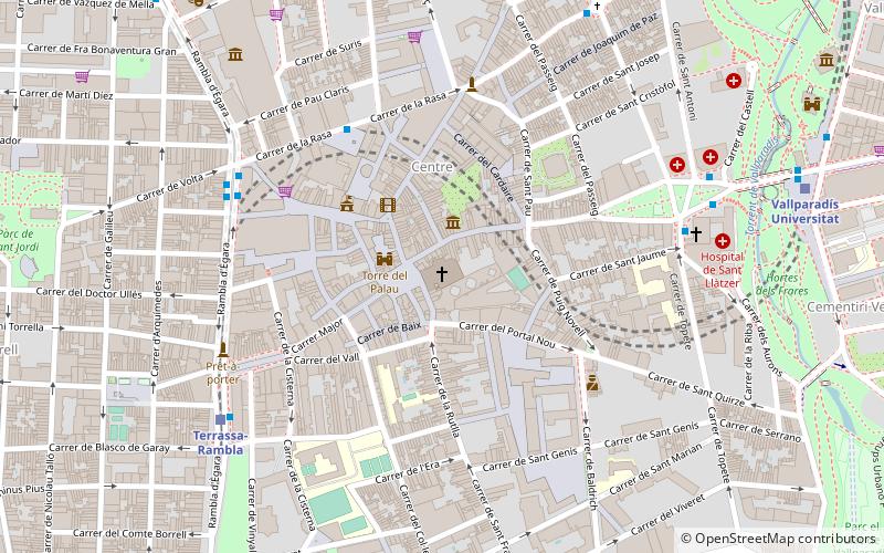 Terrassa Cathedral location map