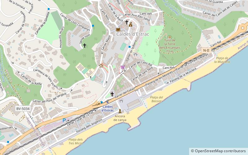 Caldetas location map