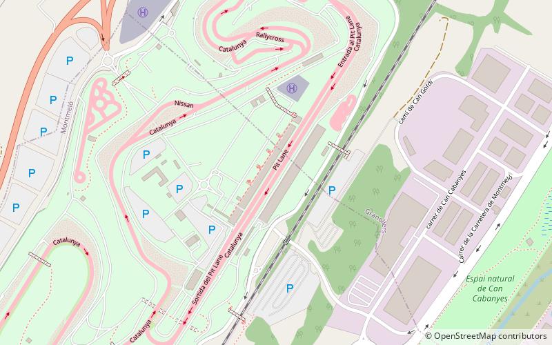 Circuit de Barcelone location map