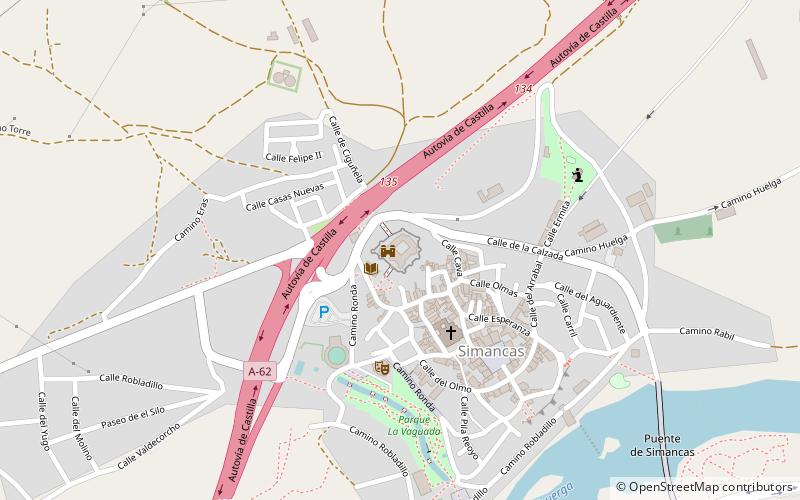 Castillo de Simancas location map