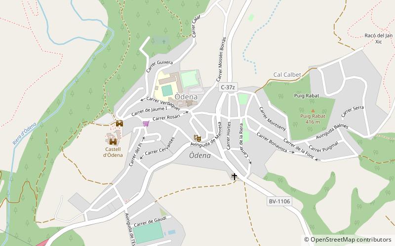Ódena location map